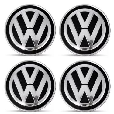 Imagem de Jogo 4 Calota Miolo Tampa De Centro Roda Volkswagen G3 Vw