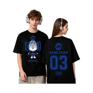 Imagem de Camiseta KPOP KARMA HYUNJIN Oversized Com Estampa De Desenho Animado, 