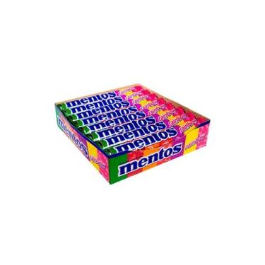 Imagem de Mentos Pastilha Raibow  Frutas Sortidas Display c/ 16un