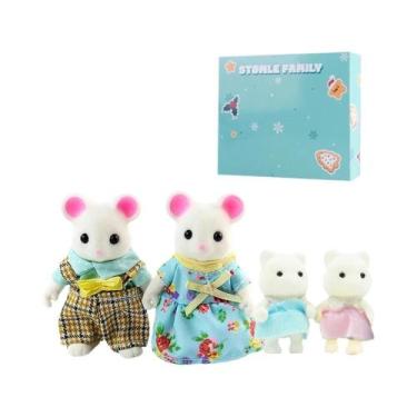 Imagem de Conjunto De Brinquedos De Animais Da Família Florestal Para Casa De Bo