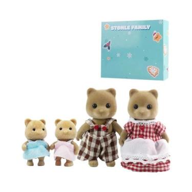 Imagem de Conjunto De Brinquedos De Animais Da Família Florestal Para Casa De Bo