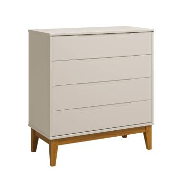 Imagem de Comoda Gaveteira Elfe Classic 4 Gavetas Areia Fosco - Moveisaqui