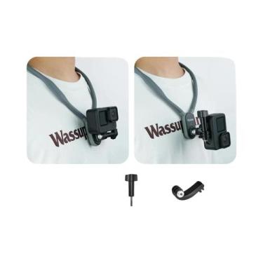 Imagem de Suporte De Pescoço Em Silicone Para GoPro Hero 13 12 11 10 9 8, Insta3