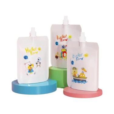 Imagem de Pacotes De Comida Para Bebês De 200ml, Estação De Espremer PP Com Saco