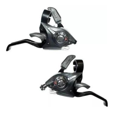 Imagem de Par de Alavanca Rapid Fire 21v Com Cabos 3x7 Index Passador de Marcha 