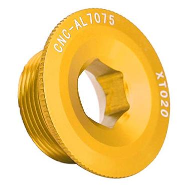 Imagem de Estink Parafuso de Pedivela, Parafuso de Braço de Pedivela de Liga de Alumínio Com Textura Fina para Bicicleta de Montanha e Estrada, M20x10 (GOLD)