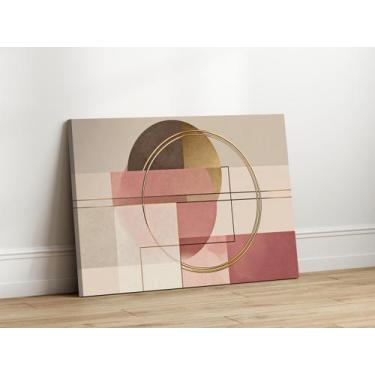 Imagem de Quadros Decorativos Sala Abstrato Rose 40x60 Linha Premium IMpresso na