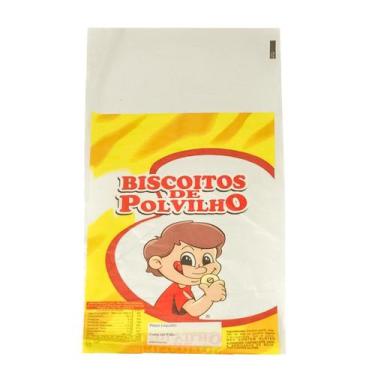Imagem de Saco Plástico P/ Biscoito De Polvilho 100un + Fecho Plástico - TAMAROZ