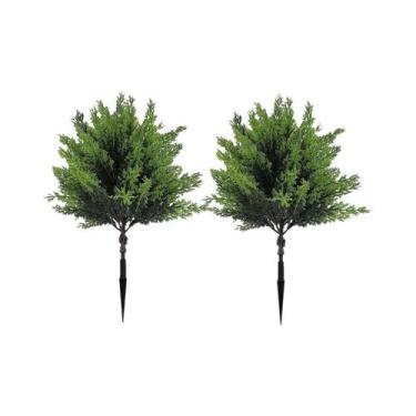 Imagem de Árvores De Natal Artificiais Realistas Com Agulhas De Pinheiro, 2 Peça