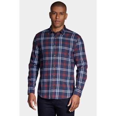 Imagem de Camisa Aramis Manga Longa Slim Xadrez Marinho-Masculino