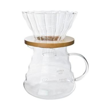 Imagem de Conjunto para café de vidro com jarra e 1 suporte para coador - LINX