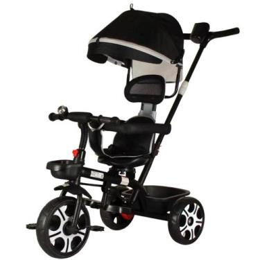 Imagem de Carrinho Triciclo Infantil 3 em1 de Empurrar com Pedal Assento Giratór