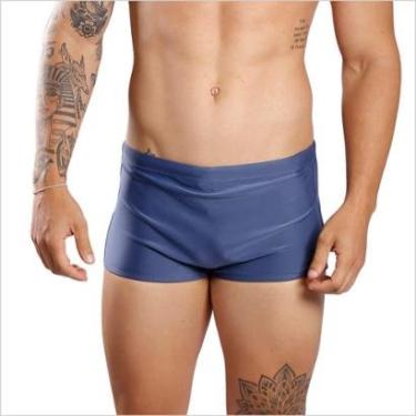Imagem de Sunga Boxer Lisa Larga Masculina Adulto Moda Praia-Masculino