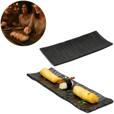 Imagem de Travessa Prato Melamina Preto Para Restaurante Japones - Best