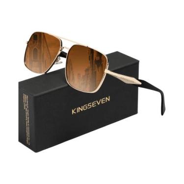 Imagem de Óculos De Sol Polarizados UV400 Anti-reflexo Para Homens KINGSEVEN, Óc