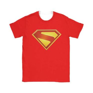 Imagem de Camiseta masculina com logotipo de Supermans, estética de praia, gola 