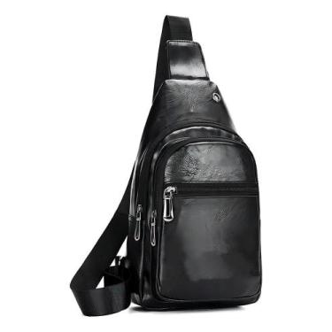 Imagem de Bolsa Pochete Tiracolo Masculina Couro Plutônio U Tensils Pr