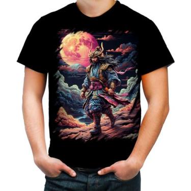 Imagem de Camiseta Colorida Samurai Ronin Sunset Sem Mestre 2 - Kasubeck Store®,