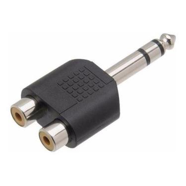 Imagem de Adaptador P10 Macho Stereo X 2 Rca Fêmea - Storm