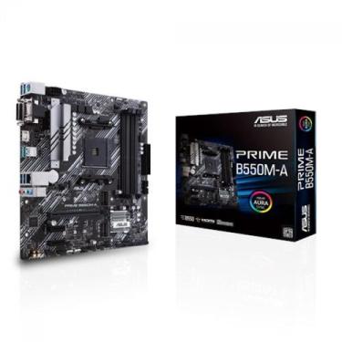 Imagem de Placa Mãe Asus Prime B550M A Chipset B550 AMD AM4 mATX DDR4 90MB14I0M0