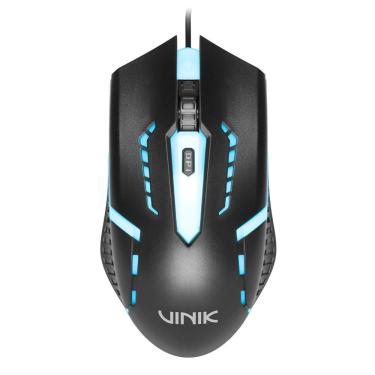 Imagem de Mouse Gamer Vinik Norkes MGNKRGB com Resolução Ajustável Até 1500 DPI, Conexão USB e LED Rainbow