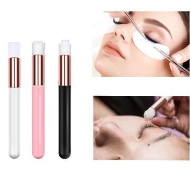 Imagem de Pincel para Limpeza de Cílios Extensão com Cerdas Macias Profundas Kit 3 Escovas OEM