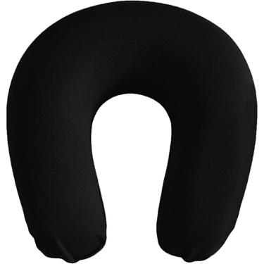 Imagem de Almofada Para Pescoço Neck Pillow Preta 30x32x8cm