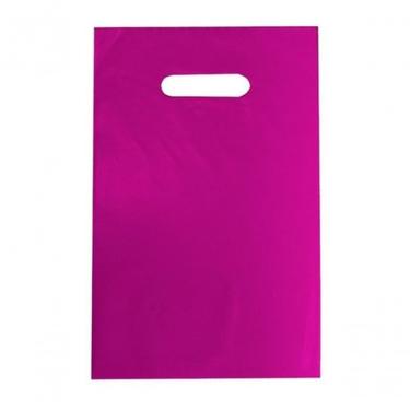 Imagem de Sacola Plástica Higipack Linha Prime 40x50 Alça Boca de Palhaço Rosa para Uso Geral
