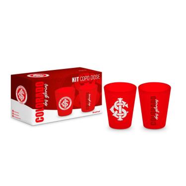Imagem de Kit Copo de Dose Copo Dose Iron para Servir Bebidas em Vidro com Acabamento Fosco em Am...