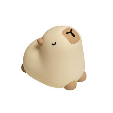 Imagem de Luminária de Silicone Capivara com Iluminação Quente e 8 Leds Branco Imaginarium