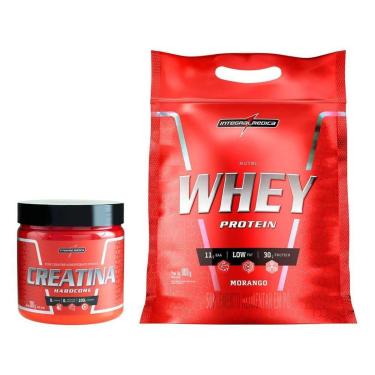 Imagem de Creatina Mono-hidratada Integralmédica Hardcore - 300g + Nutri Whey Protein Refil 900g-...