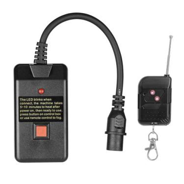 Imagem de Controle Remoto Sem Fio Universal Maquina Fumaça C/ Receptor Cor Preto