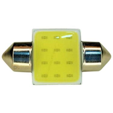 Imagem de Lampada torpedo Led Cob 31MM 12 Leds Super Branca luz de teto Unitario