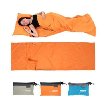 Imagem de Saco De Dormir Portátil De Poliéster Pongee 70x210CM Com Fronha Para A