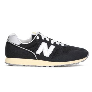 Imagem de Tênis New Balance 373v2 Preto e Branco - Feminino - 37 - Preto