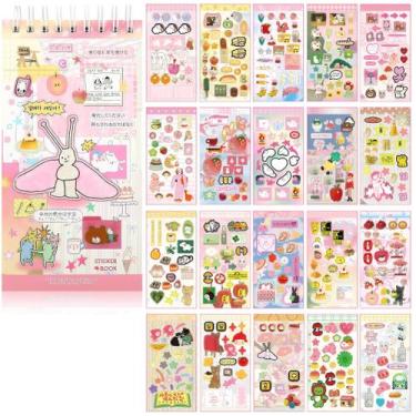 Imagem de Livro de adesivos Kawaii com 20 folhas para scrapbooking DIY fofo - Ma