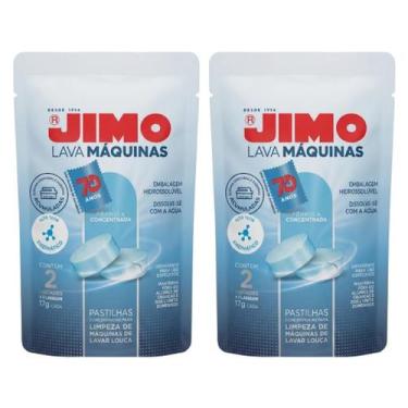 Imagem de Kit com 2 Limpa Máquina De Lavar Louça Jimo com 2 pastilhas 17g cada