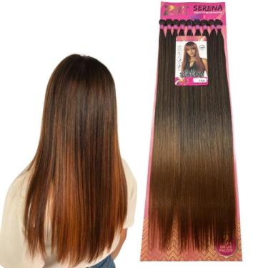 Imagem de Aplique Cabelo Liso Orgânico Serena Tela 80 cm Mega Hair Zhang, #T1B/3
