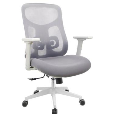 Imagem de Cadeira Office Diretor Ajustavel e Ergonomica com Nr 17 Everest Cinza/