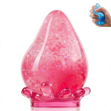 Imagem de Bolinha Antiestresse Squishy em Formato de Gota Rosa - Marca Própria