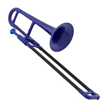 Imagem de Mini Trombone de Plástico pBone Music Azul - Pbone2B