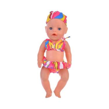 Imagem de Boneca De 43CM (18 Polegadas) Com Roupa De Banho E Acessórios De Praia