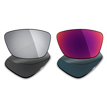 Imagem de 2 pares de lentes polarizadas de substituição para óculos de sol Oakley Conductor 6 – Opções