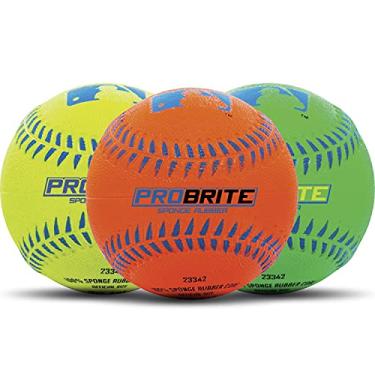 Imagem de Franklin Sports Bolas de borracha neon Pro Brite (pacote com 3)