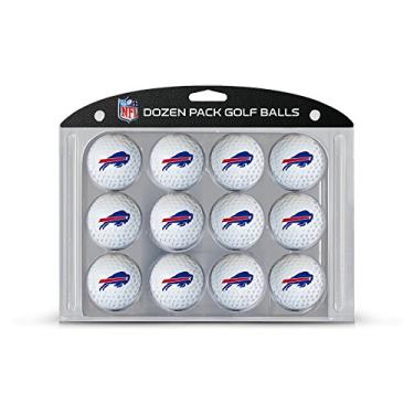 Imagem de Team Golf NFL Buffalo Bills dúzia de bolas de golfe tamanho regulamentado, pacote com 12, impressão colorida de time durável