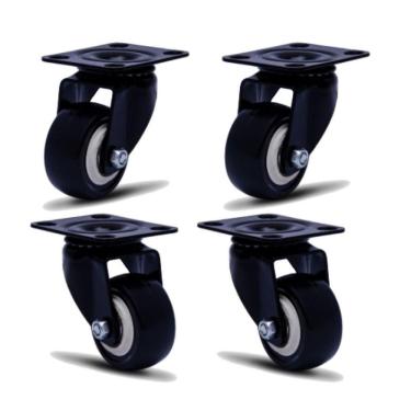 Imagem de 4 Rodizio 2 Pol. Placa Sem Freio Rol.glpb.210