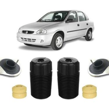 Imagem de 2 Kit Coxim Batente Dianteiro Gm Corsa 1997 1998 1999 2000