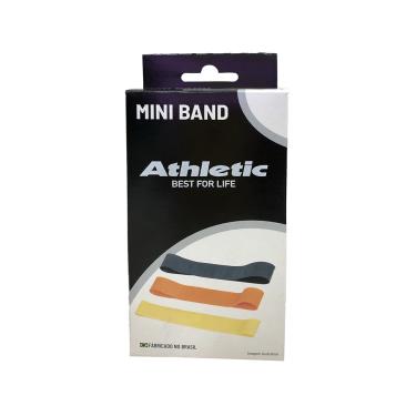 Imagem de Kit Mini Band Athletic Basic Faixa Elástica 3 Intensidades