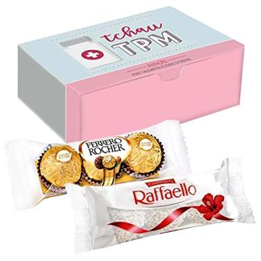 Imagem de Kit TPM 1 - Caixa personalizada + Chocolate Ferrero Rocher e Raffaello