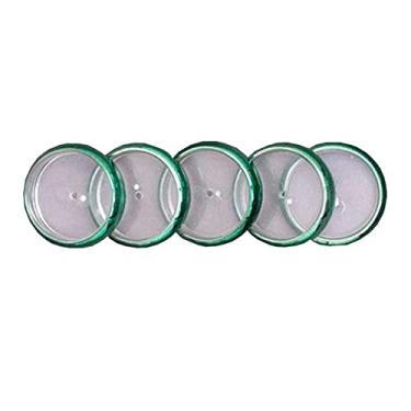 Imagem de Discos Verde Metálico C/ 12unid. 23mm Caderno Inteligente